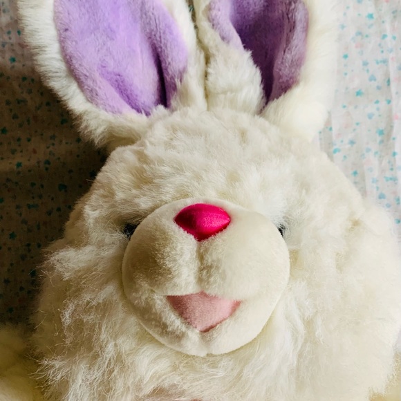 Tb Trading Co HOPPY HOPSTER Easter Bunny Rabbit Plush White Butterfly Flowers - Picture 8 of 11